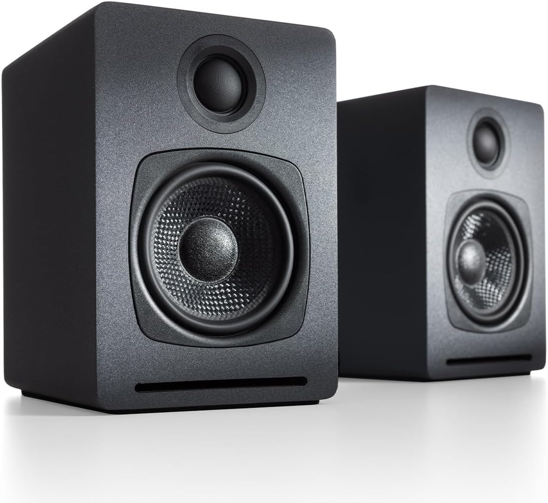 Audioengine A1 Wireless Computer Speakers - 60 W Bluetooth Desktop PC Computer Speakers - Gaming, Music and More