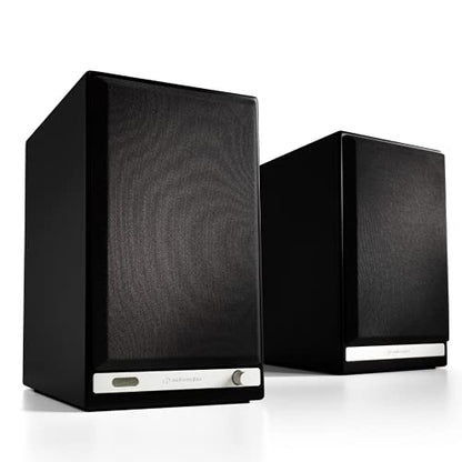 Audioengine HD6 150W Powered Bookshelf Stereo Speakers | Home Music System w/aptX HD Bluetooth, AUX Audio, Optical, RCA, 24-bit DAC