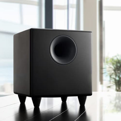 Audioengine S8 Subwoofer, Small Powered Subwoofer (Wireless Ready) Black