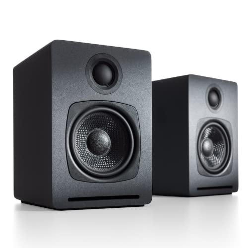 Audioengine A1-MR 60W Wired Desktop Speakers - Computer Speakers with Subwoofer Out, Laptops, & Turntables