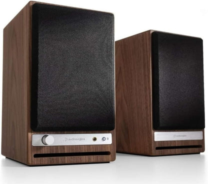 Audioengine HD4 Walnut Wireless Bluetooth Speakers and S6 Subwoofer Bundle (Walnut)