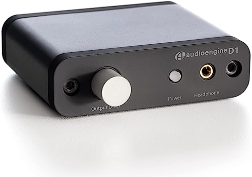 Audioengine 32-bit D1 Portable Desktop Headphone Amp and DAC, Preamp, USB/Optical Inputs, Hi-Res Audio Playback (2nd Gen)