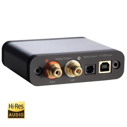 Audioengine 32-bit D1 Portable Desktop Headphone Amp and DAC, Preamp, USB/Optical Inputs, Hi-Res Audio Playback (2nd Gen)