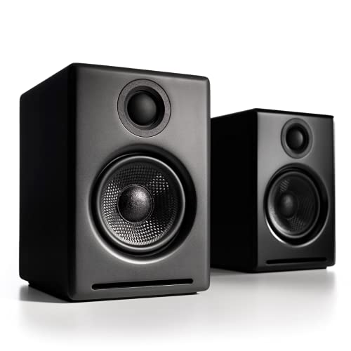 Audioengine A2+ Wireless Bluetooth Computer Speakers - 60W Bluetooth Speaker System for Home, Studio, Gaming
