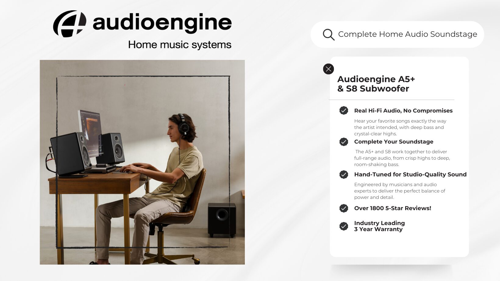 Audioengine Product Hero Card 17