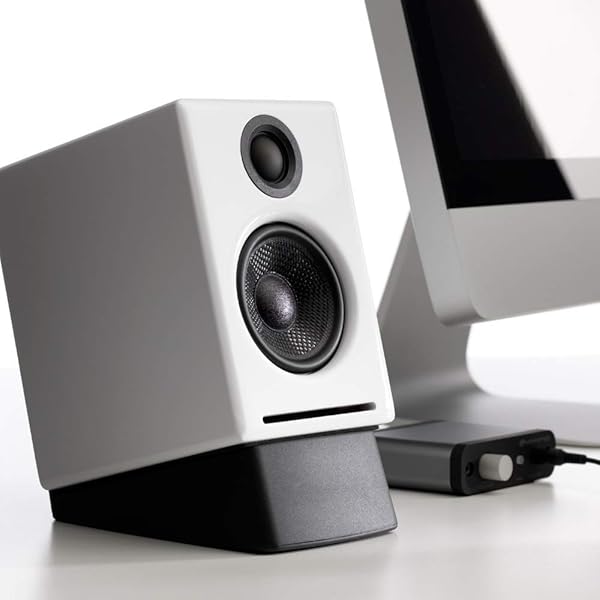 Audioengine DS1DS2 Desktop Speaker Stands Vibration Dampening Tilted Silicone Table Stand Pair B085C19QGR 6