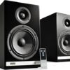 Audioengine HD6 150W Wireless Powered Bookshelf Speakers Bluetooth aptX HD USB 24 Bit DAC Analog Amplifier B07F87ZVQH